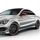 Kit de film de bandes décoratives pour rétroviseurs Orange Art A / CLA / GLA 45 AMG Originale Merced