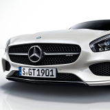 Spoiler avant Night Pack noir AMG GT C190 Original Mercedes-Benz