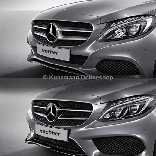 Habillage Night Package calandre | Classe C W205 | Original Mercedes-Benz | A2058880160 9040