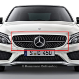 C 43 AMG / C 450 calandre diamant avec caméra 360° Classe C W205 Mercedes-Benz d’origine