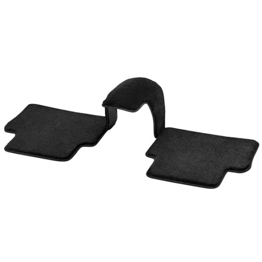 Tapis tunnel de transmission exclusifs Classe E W213 à poils longs arrière 3 pièces original Mercedes-Benz noir | A2136808606 9K26