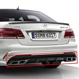 Diffuseur arrière E 63 AMG pack nuit & embouts d’échappement chromés Classe E W212 Original Mercedes