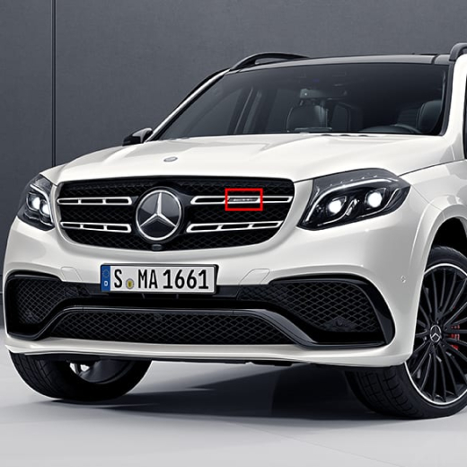 Calandre logo AMG GLS X166 Original Mercedes-Benz | X166-AMG-Logo-Grill