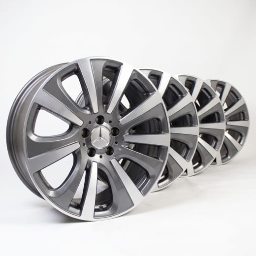 Set de jantes 19 pouces roue 7 branches GLE W166 original Mercedes-Benz | A16640129027X21-Satz