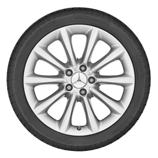 Lot de jantes 18 pouces 10 branches GLE W166 original Mercedes-Benz gris titane | A16640111029765-Satz