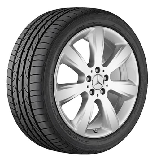 Lot de jantes 19 pouces roue 7 rayons GLE W166 Original Mercedes-Benz | A16640108029765-Satz