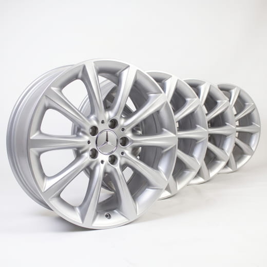Lot de jantes 18 pouces 10 branches GLE W166 original Mercedes-Benz gris titane | A16640111029765-Satz