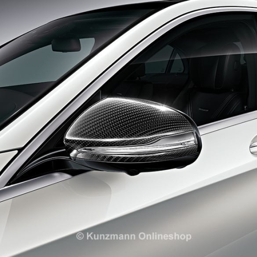 Jeu de coques de rétroviseur carbone AMG Classe S W222 d’origine Mercedes-Benz | W222-Carbonspiegel