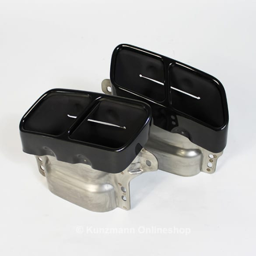 Embouts d’échappement Performance GLA 45 AMG | Pack Night | GLA X156 | Original Mercedes-Benz | X156-AMG-Night-PF-Blenden