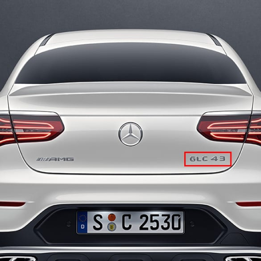 Logo GLC 43 GLC 253 Original Mercedes-Benz | A2538174800