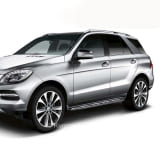Marchepieds aspect aluminium avec plots en caoutchouc Classe M GLE SUV W166 Original Mercedes-Benz