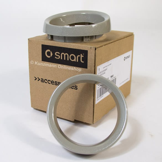 Anneaux décoratifs pour instruments supplémentaires gris | smart fortwo 451 | accessoire smart d’origine | A4515420191 7M60