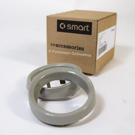 Anneaux décoratifs pour instruments supplémentaires gris | smart fortwo 451 | accessoire smart d’origine | A4515420191 7M60