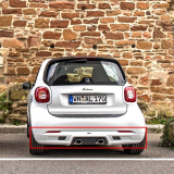Pare-choc arrière avec pot d'échappement sport smart 453 Original Lorinser