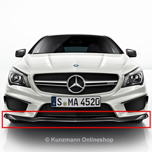 Lèvre de becquet avant CLA 45 AMG | pack carbone | Original Mercedes-Benz | cla-front-lippe-carbon