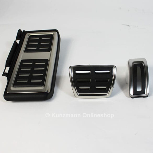 Set de pédales en acier inoxydable automatique d'origine VW Golf Sportsvan | Golf-Sportsvan-pedalset-autom