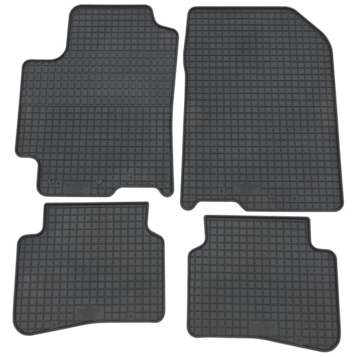 Petex Rubber floor mats KIA Rio YB 4-piece black | 98712-Rio