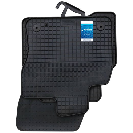 Tapis caoutchouc voiture Petex VW Touran 5T 4 pièces noir | 63710-Touran