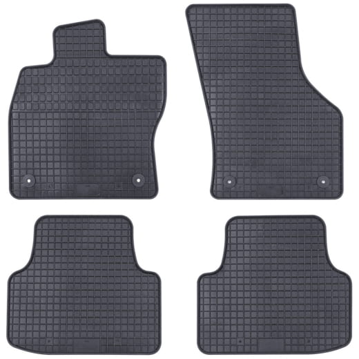 Tappetini in gomma Petex VW Golf 8 Variant 4 pezzi Nero | 61511-Golf8