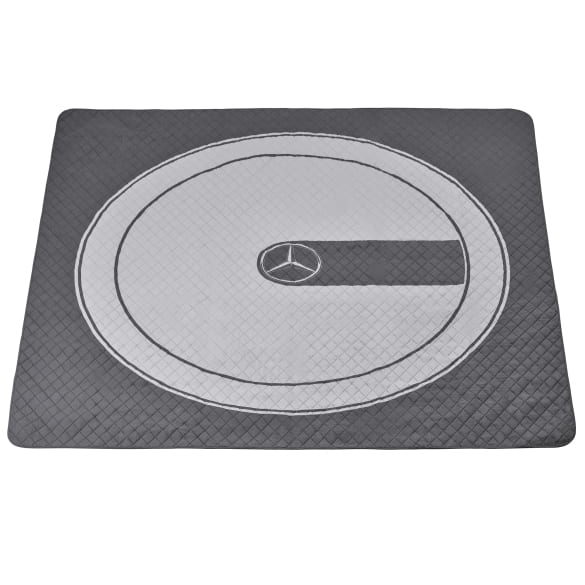 Picknickdecke Reisedecke 200 x 200 cm grau G-Klasse Original Mercedes-Benz