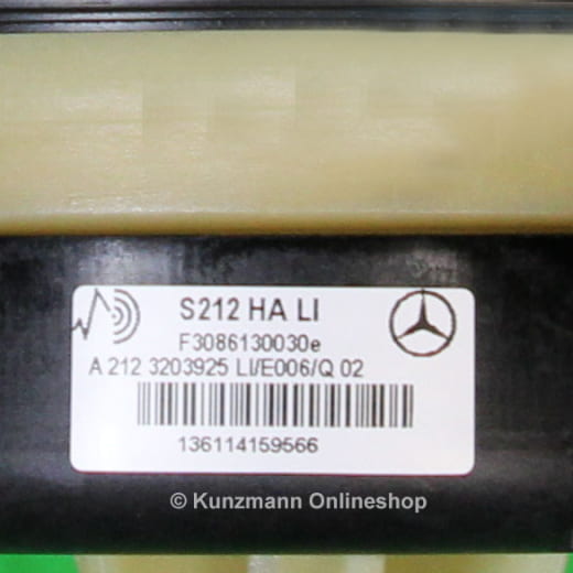 Ressort pneumatique arrière gauche avec correcteur d'assiette | Original Mercedes-Benz | A2123203925