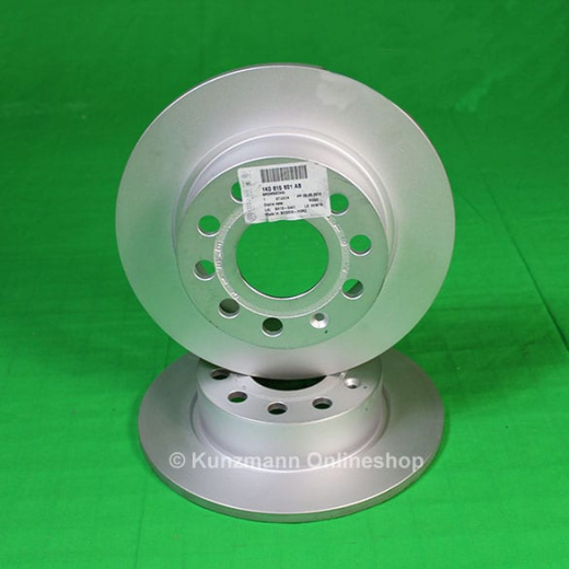 Juego de discos de freno traseros originales Volkswagen 1K0615601AB | 1K0615601AB