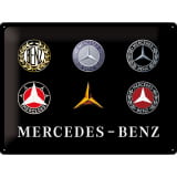 Plaque métal vintage Evolution 40x30 cm Original Mercedes-Benz