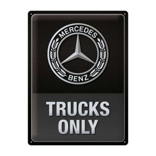 Plaque en tôle Vintage Trucks Only 30x40cm Original Mercedes-Benz | B66058269