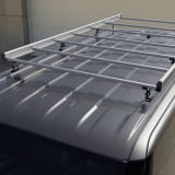 Plateforme de barres de toit Kia PV5 aluminium argent noir