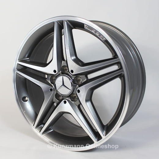Set cerchi AMG da 18 pollici | CLA C117 | 5 doppie razze | grigio Himalaya | A17640103027X21-C117-AMG