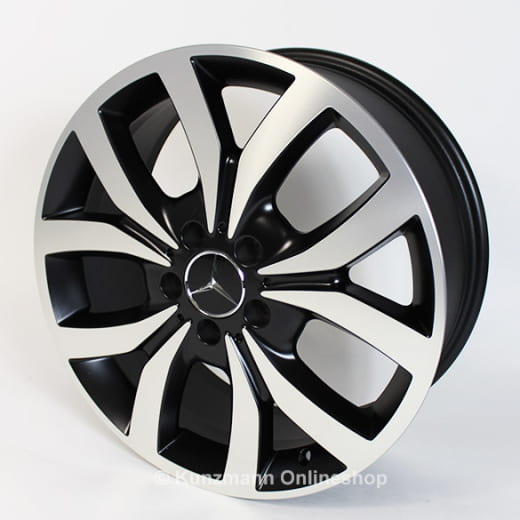 Originale Mercedes-Benz CLA-Klasse W117 | Set cerchi 18 pollici | nero opaco  | A24640121027X36-CLA