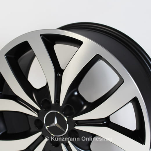 Originale Mercedes-Benz CLA-Klasse W117 | Set cerchi 18 pollici | nero opaco  | A24640121027X36-CLA