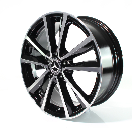 Classe Mercedes-Benz CLA originale W117 | Set cerchi a 5 doppie razze 18 pollici | nero/lucido | A24640106007X23-CLA