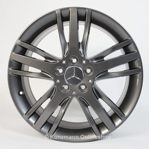 Set cerchi Mercedes-Benz da 18 pollici | Classe A W176 | 5 razze triple | grigio tremolit | A24640120027X28-A