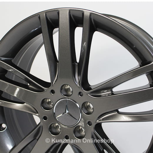 Set cerchi Mercedes-Benz da 18 pollici | Classe A W176 | 5 razze triple | grigio tremolit | A24640120027X28-A