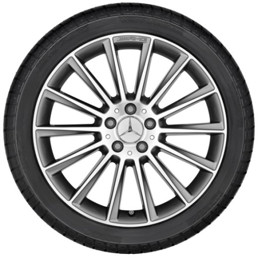 Cerchi e gomme estive AMG 19 pollici Classe C W205 multirazze Original Mercedes-Benz | 205-19-SP-AMG-Sommer-B