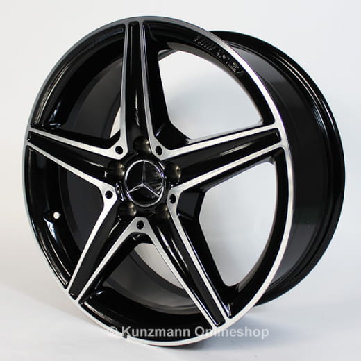 Set cerchi AMG 18 pollici | Mercedes-Benz Classe C W205 | ruota a 5 razze | grigio titanio | A20540111/12007X23-Satz
