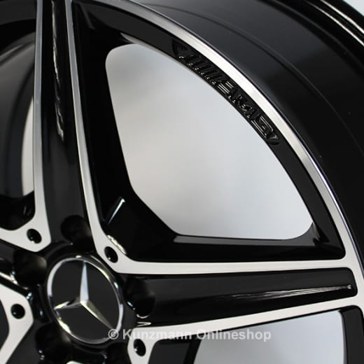 Set cerchi AMG 18 pollici | Mercedes-Benz Classe C W205 | ruota a 5 razze | grigio titanio | A20540111/12007X23-Satz
