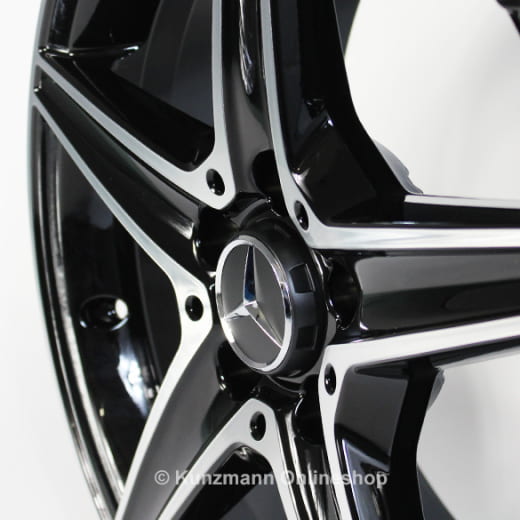 Set cerchi AMG 18 pollici | Mercedes-Benz Classe C W205 | ruota a 5 razze | grigio titanio | A20540111/12007X23-Satz