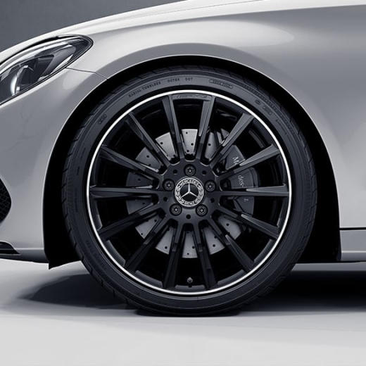 Set cerchi AMG 19 pollici Mercedes-Benz Classe C W205 multirazze nero | A2054011300/14007X72-Satz