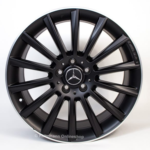 Set cerchi C 43 AMG 19 pollici Mercedes-Benz Classe C W205 multirazze nero opaco | A2054015400/66007X71-Satz