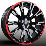 Set di cerchi Brabus Monoblock R 19 pollici Classe C W205 edizione speciale Red/Black