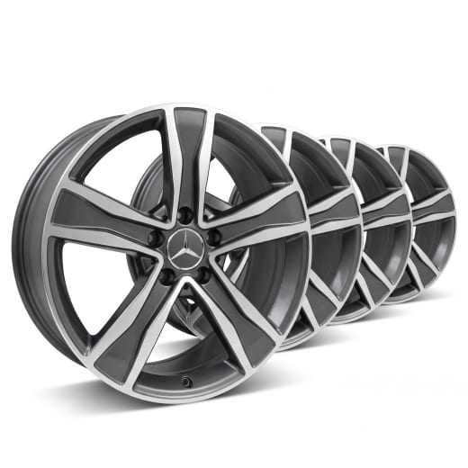 Cerchi 17 pollici Classe C W205 a 5 razze originali Mercedes-Benz | A20540108007X44-Satz