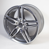 Set cerchi AMG da 19 pollici Classe E W213 a 5 doppie razze grigio titanio Original Mercedes-Benz
