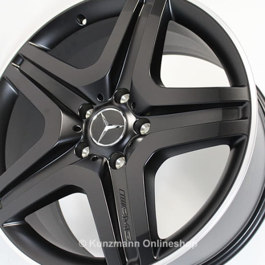 Set cerchi AMG 20 pollici | Classe G W463 | design a 5 doppie razze del G63 / G65 AMG | nero opaco | B66031558-Satz