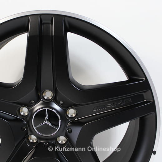 Set cerchi AMG 20 pollici | Classe G W463 | design a 5 doppie razze del G63 / G65 AMG | nero opaco | B66031558-Satz