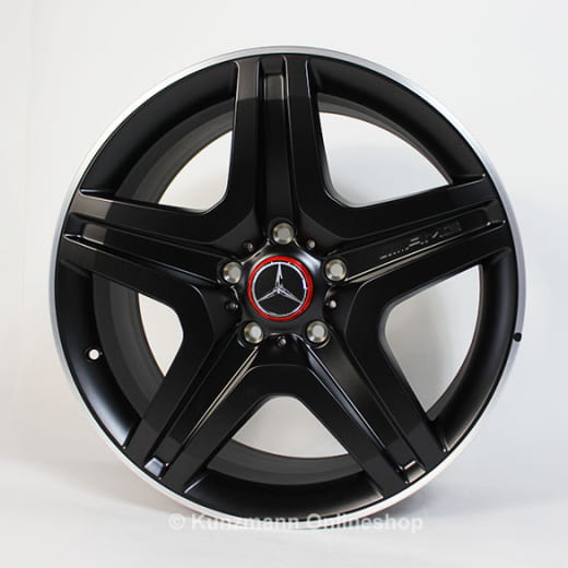 Set cerchi AMG 20 pollici | Classe G W463 | design a 5 doppie razze del G63 / G65 AMG | nero opaco | B66031558-Satz