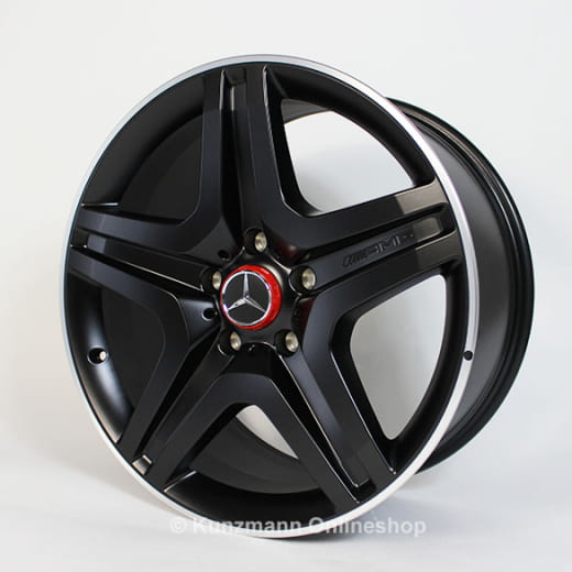 Set cerchi AMG 20 pollici | Classe G W463 | design a 5 doppie razze del G63 / G65 AMG | nero opaco | B66031558-Satz