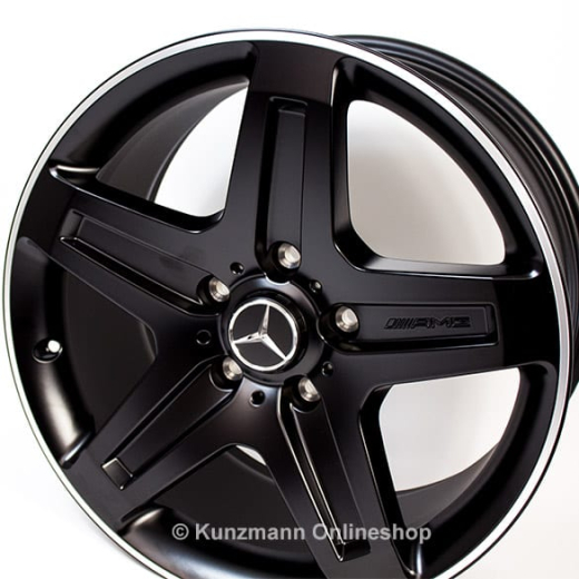 Set cerchi AMG originali G55 G63 19 pollici | G-Class W463 | ruota a 5 razze | nero | B66031535-AMG