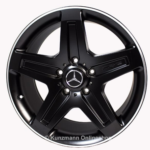 Set cerchi AMG originali G55 G63 19 pollici | G-Class W463 | ruota a 5 razze | nero | B66031535-AMG